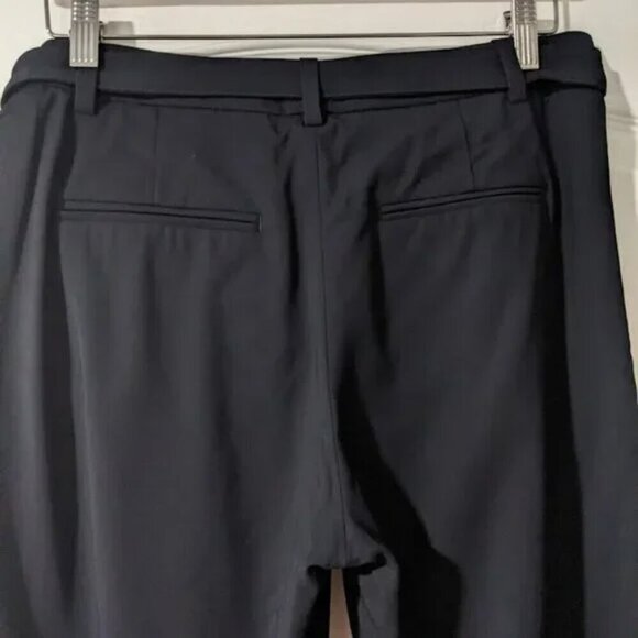 A.L.C. | Women's Leo Belted Pleat Front Pant in Evening Blue - Picture 7 of 10